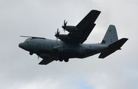 ZH887 @ EGFH - RAF Brize Norton based Hercules C.5 coded 887 over Runway 22. Note a refueling probe has been fitted. - by Roger Winser