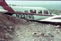 N33785 - This photo was taken just minutes after the accident in the island of Giannutri in the Tuscan archipelago
in August 1976. Pilot Valerio Brinati - by Mario Maglione