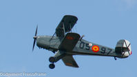 G-BHPL - Bruker Jungman, Pilot Annabelle Buroughs. Flying with Spanish Markings, Flying at Ibsley WW2 Aerodrome at Bygone Days. - by Roger Bushnell