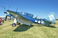 N92879 @ OSH - 1944 Curtiss Wright SB2C5, c/n: 83589 - the last airworthy example of a Helldiver - by Terry Fletcher