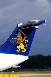 SE-RAD @ EGCC - City Airlines - by Chris Hall