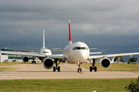 HB-IJE @ EGCC - Swiss International Airlines - by Chris Hall