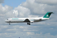 YR-FKB @ EIDW - Landing Rwy 28, on a football charter flight from Belgrade.