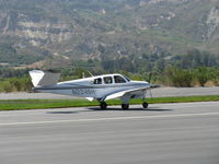 N224SH @ SZP - 1970 Beech V35B BONANZA, Continental IO-520-B 285 Hp, landing roll Rwy 22 - by Doug Robertson