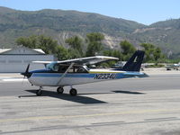 N2334U @ SZP - 1962 Cessna 172D SKYHAWK, Continental O-300 145 Hp 6 cylinder, taxi - by Doug Robertson