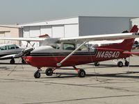 N4846D @ CNO - Parkedin the parking area - by Helicopterfriend