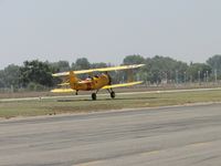 N44848 @ RIR - Approaching touchdown on the grassy area between runway & taxiway - by Helicopterfriend