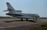 CS-DFA @ EGFH - Visiting Dassault Falcon 900 aircraft. Spring 2002. - by Roger Winser