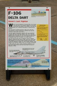 59-0023 @ DOV - Information Plaque for the Convair F-106A Delta Dart at the Air Mobility Command Museum, Dover AFB, DE - by scotch-canadian