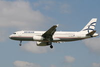 SX-DVM @ EBBR - Flight A3 620 is descending to RWY 25L