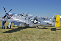 N5551D @ OSH - North American P-51D, ex USAF 45-11495
C/n 124-48248 - by Terry Fletcher