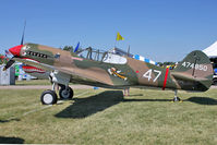 N40PE @ OSH - 1942 Curtiss Wright P-40E, c/n: AK905
at 2011 Oshkosh