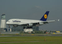 D-AIMG @ LOWW - Lufthansa Airbus A380 - by Thomas Ranner