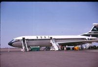 G-ARVF @ KANO - At Kano Nigeria April 1964 during route proving flight.
Believed to be last proving flight before service. - by George stevenson