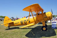 N6051 @ OSH - 1942 Boeing A75N1(PT17), c/n: 75-3533
ex Bu30094 at 2011 Oshkosh - by Terry Fletcher