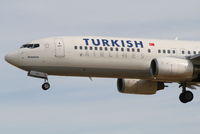 TC-JHA @ EBBR - Flight TK1937 is descending to RWY 25L