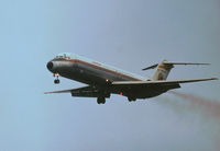 EC-BIK @ LHR - Iberia DC-9-32 named Las Palmas de Gran Canaria on final approach to Heathrow in November 1974. - by Peter Nicholson