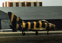 156 - Super Mystere B.2 of the French Air Force's EC.12 based at Cambrai taxying at the 1977 International Air Tattoo at RAF Greenham Common. - by Peter Nicholson