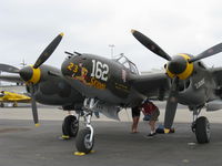 N138AM @ CMA - 1943 Lockheed P-38J LIGHTNING '23 Skidoo', two Allison V-1710-89/91 counter-rotating 1,425 Hp each, nose art. Aircraft also known as 'Louise' - by Doug Robertson