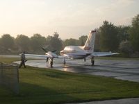 N20SK @ 3I3 - Morning charter flight in the C421