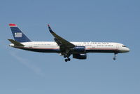 N201UU @ EBBR - Arrival of flight US750 to RWY 02 - by Daniel Vanderauwera