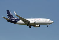 OO-LTM @ EBBR - Flight SN2902 is descending to RWY 02 - by Daniel Vanderauwera