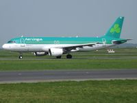 EI-DEA @ LFPG - According to a very long established tradition, Aer Lingus' fleetmembers have been named after Saints of Irish Church and DEA is named St Fidelma on the port side