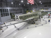N1944A @ KOSH - Kermit Weeks Combat veteran C-47 safe in the EAA Museum Hangar @KOSH after it's trans Atlantic flight