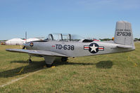 N638TD @ OSH - 1953 Beech A45, c/n: G-286 ex USAF 53-4186
at 2011 Oshkosh - by Terry Fletcher