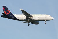 OO-SSQ @ EBBR - Arrival of flight SN2592 to RWY 02 - by Daniel Vanderauwera