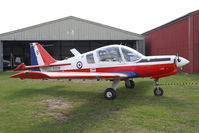 G-BZME @ EGBR - Scottish Aviation Bulldog T.1 at Breighton Airfield's Summer Fly-In, August 2011. - by Malcolm Clarke