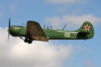 G-CEIB @ EGBR - Yakovlev Yak-18A at Breighton Airfield's Summer Fly-In, August 2011. - by Malcolm Clarke