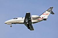 N123AD @ EEN - On final approach to runway 02 from the Southwest, Dillant-Hopkins Airport, Keene, NH - by Ron Yantiss
