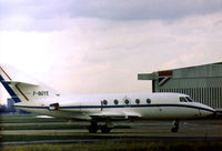 F-BUYE @ LHR - Falcon 20E of Europe Falcon Service visiting Heathrow in the Spring of 1978. - by Peter Nicholson