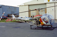 G-AXCD @ CVT - Another view of this Bell 47G-2 of British Executive Air Services based at Coventry in May 1977. - by Peter Nicholson