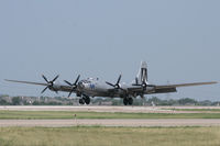 N529B @ FTW - CAF B-29 landing at At Meacham Field - Fort Worth, TX - by Zane Adams
