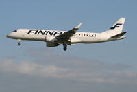 OH-LKE @ EBBR - Arrival of flight AY811 to RWY 25L   (new livery)