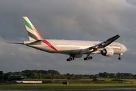 A6-EBD @ EGCC - Landing in golden light