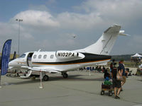 N102PA @ CMA - 2009 Empresa Brasileira de Aeronautica SA EMBRAER EMB-500 Phenom 100 light business jet, two P&W(C)PW617-F Turbofans 1,695 lb takeoff thrust each to ISA+10, with FADEC - by Doug Robertson