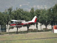 N4272L @ POC - Preparing to touchdown on runway 26R - by Helicopterfriend