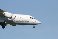 OO-DJZ @ EBBR - Arrival of flight SN2184 to RWY 02 - by Daniel Vanderauwera