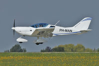 PH-MAN @ EGBK - Foreign visitor arriving on Day 1 of the 3 day 2011 PFA Rally at Sywell UK - by Terry Fletcher