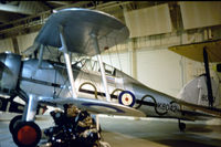 K8042 @ HENDON - Gladiator II with RAF Maintenance serial 8372M of the Royal Air Force Museum Hendon as displayed in the Summer of 1976. - by Peter Nicholson