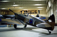 K9942 @ HENDON - Another view of the Royal Air Force Museum Hendon's Spitfire IA as seen in the Summer of 1976. - by Peter Nicholson