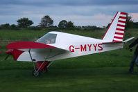 G-MYYS - Being pulled back to the hangar at Northrepps