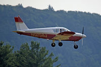 N9758J @ EEN - Short final runway 20, Dillant-Hopkins Airport, Keene, NH - by Ron Yantiss