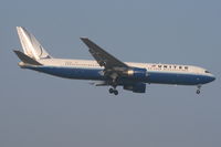 N643UA @ EBBR - Arrival of flight UA972 to RWY 02 - by Daniel Vanderauwera