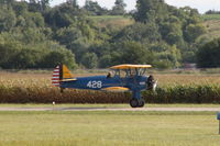 N56878 @ KIOW - PT-17 41-8153 on take-off roll - by Glenn E. Chatfield