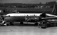 OO-SFB @ EBBR - Early 1960's.SABENA.DC-7CF. - by Robert Roggeman