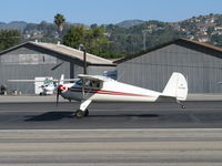 N45488 @ SZP - 1946 Luscombe 8A, Continental A&C65 65 Hp, landing Rwy 22 - by Doug Robertson